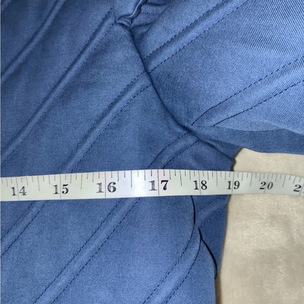Burberry Jacket Women's 8 Indigo Blue Quilted Runway Made In Italy 42‎ NEW - Picture 14 of 15